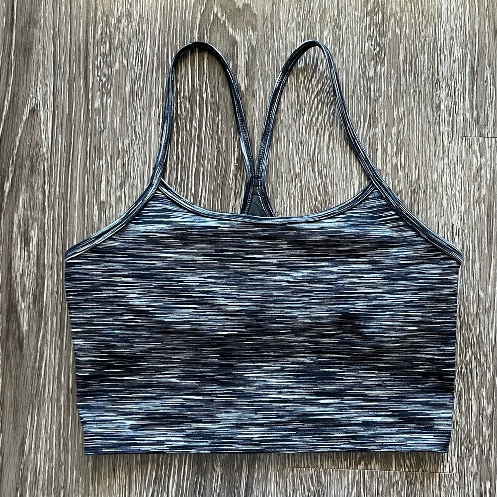 Black Gray Aerie workout top